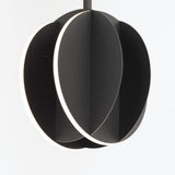 Interval LED Medium Ellipse Pendant by ET2 - 8.25 Inch, Black