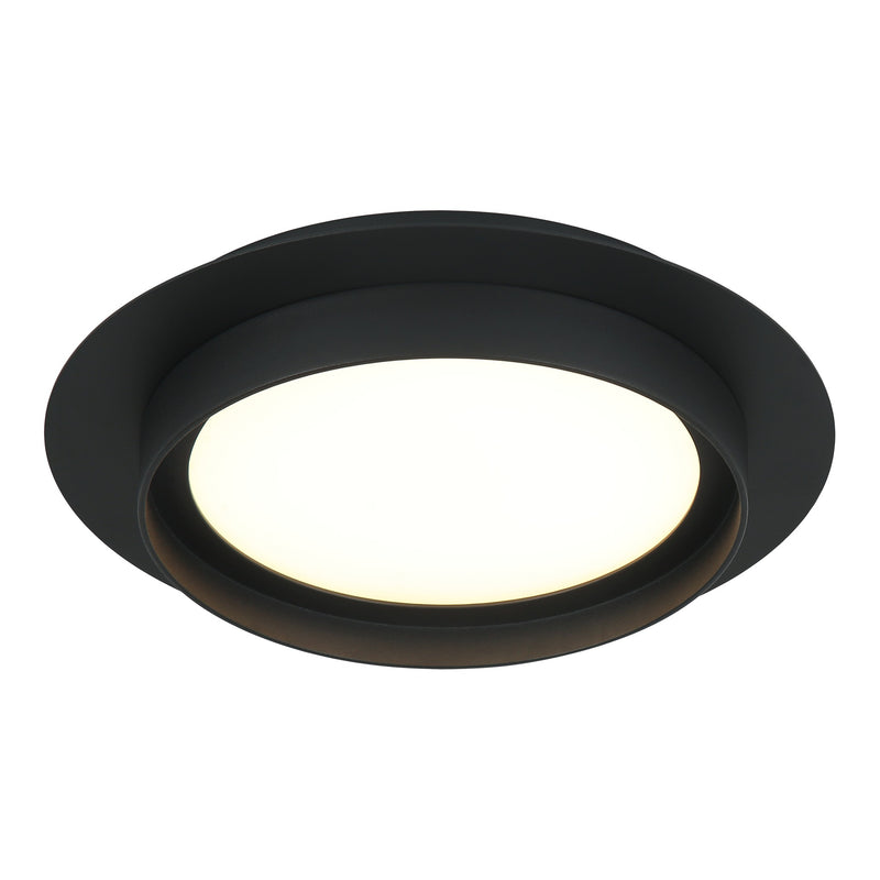 Iris Ceiling Mount 12 Inch Matte Black