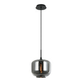 Irresistible Organic Charm Pendant Round Drum Smoke