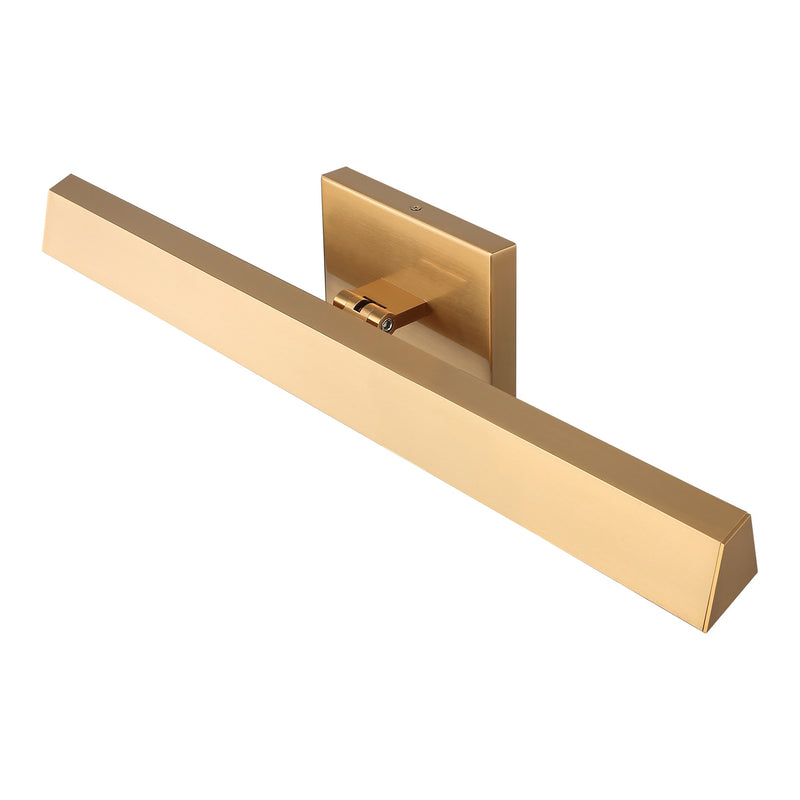 Isosceles Bath and Vanity Light 18 Inch Aged Gold Brass