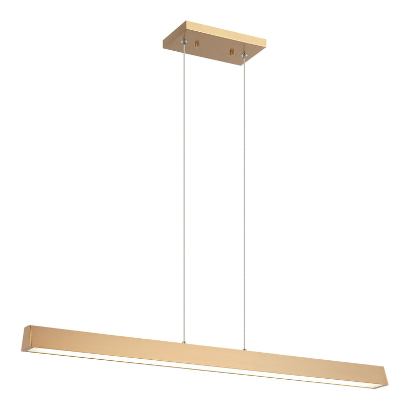 Isosceles Chandelier 33 Inch Aged Gold Brass