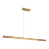 Isosceles Chandelier 45 Inch Aged Gold Brass