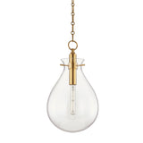 Ivy Pendant - 12.5 Inch - Aged Brass by Hudson Valley