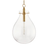 Ivy Pendant - 18 Inch - Aged Brass by Hudson Valley
