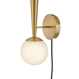 Izzy Wall Light Lacquered Brass By Lark Living - Down View2