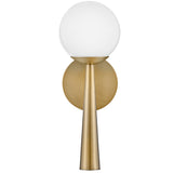 Izzy Wall Light Lacquered Brass By Lark Living - Front View