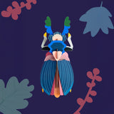 Japanese Beetle Wall Art, styled in an interior