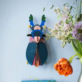 Japanese Beetle Wall Art, styled in an interior