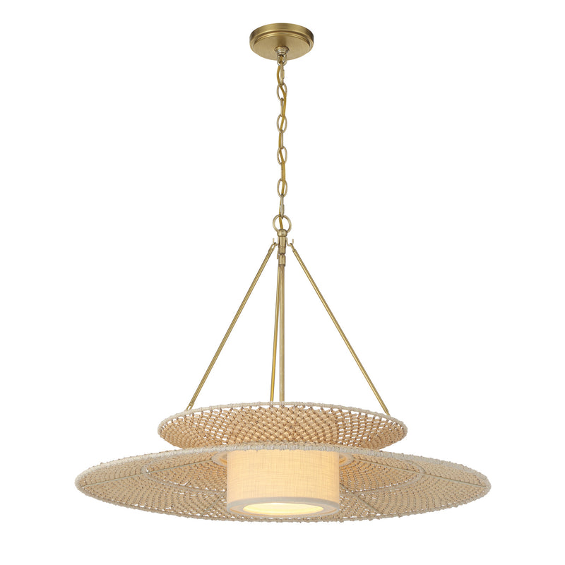 Juniper 29.5'' Soft Gold Chandelier by Crystorama