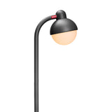 Jolly Trolley Lighted Bar Cart - Anthracite, lamp lit detail