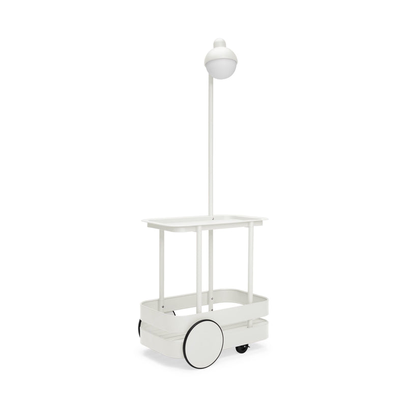 Jolly Trolley Lighted Bar Cart - Light Grey