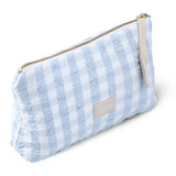 JUNA Nola Makeup Bag - Light Blue/White