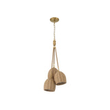 Jace 3-Light Cluster Pendant 11'' Soft Gold