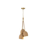Jace 3-Light Cluster Pendant 11'' Soft Gold