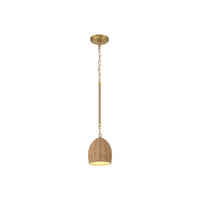 Jace Mini LED Pendant 6'' Soft Gold
