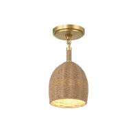 Jace Mini LED Semi-Flush Mount 6'' Soft Gold