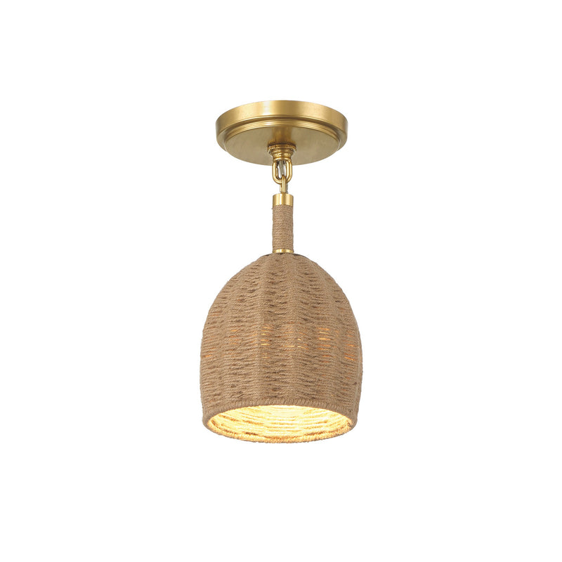 Jace Mini LED Semi-Flush Mount 6'' Soft Gold