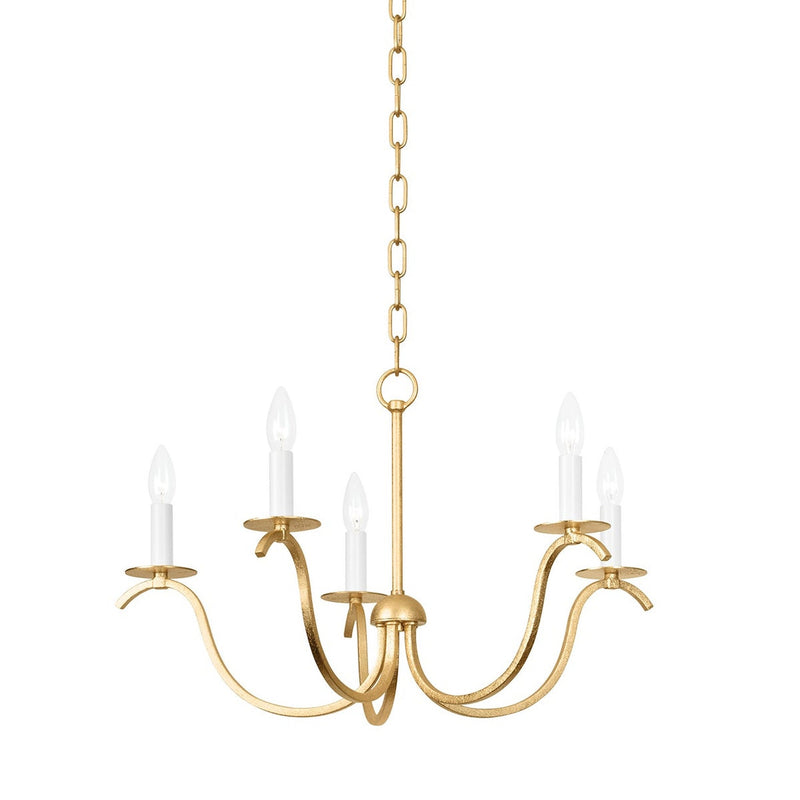 Jaclin Chandelier - Gold Leaf