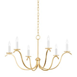 Jaclin Chandelier - Gold Leaf