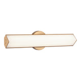 Jade Bath and Vanity Light 18 Inch Aged Gold Brass