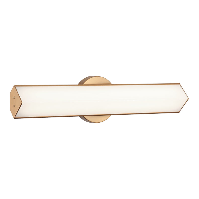 Jade Bath and Vanity Light 18 Inch Aged Gold Brass