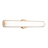 Jade Bath and Vanity Light 24 Inch Aged Gold Brass