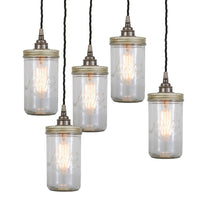 Jam Jar Cluster - Antique Silver