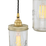 Jam Jar Cluster - Satin Brass