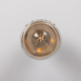 Jam Jar Flush Ceiling Light - Antique Silver