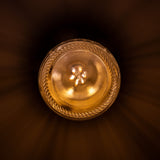 Jam Jar Flush Ceiling Light - Satin Brass