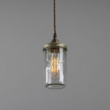 Jam-Jar Pendant - Antique Brass
