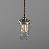 Jam-Jar Pendant - Antique Brass