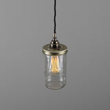 Jam-Jar Pendant - Antique Silver