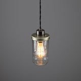 Jam-Jar Pendant - Antique Silver