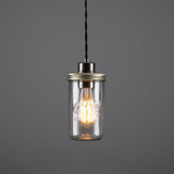 Jam-Jar Pendant - Antique Silver