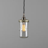 Jam-Jar Pendant - Antique Silver
