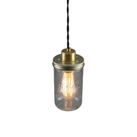 Jam-Jar Pendant - Satin Brass
