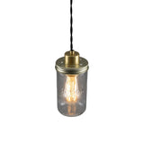 Jam-Jar Pendant - Satin Brass