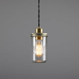 Jam-Jar Pendant - Satin Brass