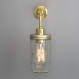 Jam Jar Wall Light - Polished Brass