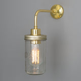 Jam Jar Wall Light - Polished Brass