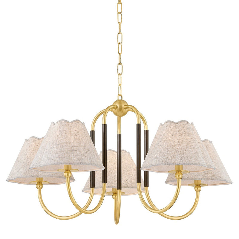 Janie Chandelier - Aged Brass