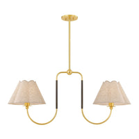 Janie Linear Suspension - Aged Brass