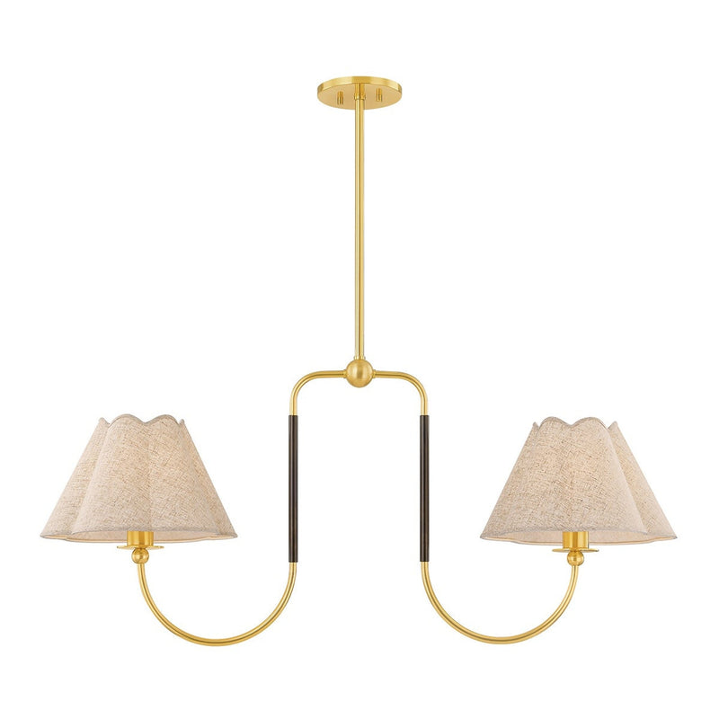 Janie Linear Suspension - Aged Brass