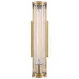 Jarvis 1 Light Sconce Aged Brass By Crystorama - Front View