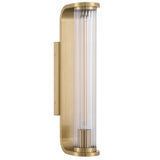 Jarvis 1 Light Sconce Aged Brass By Crystorama - Side View