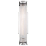 Jarvis 1 Light Sconce Polished Nickel By Crystorama - With Light