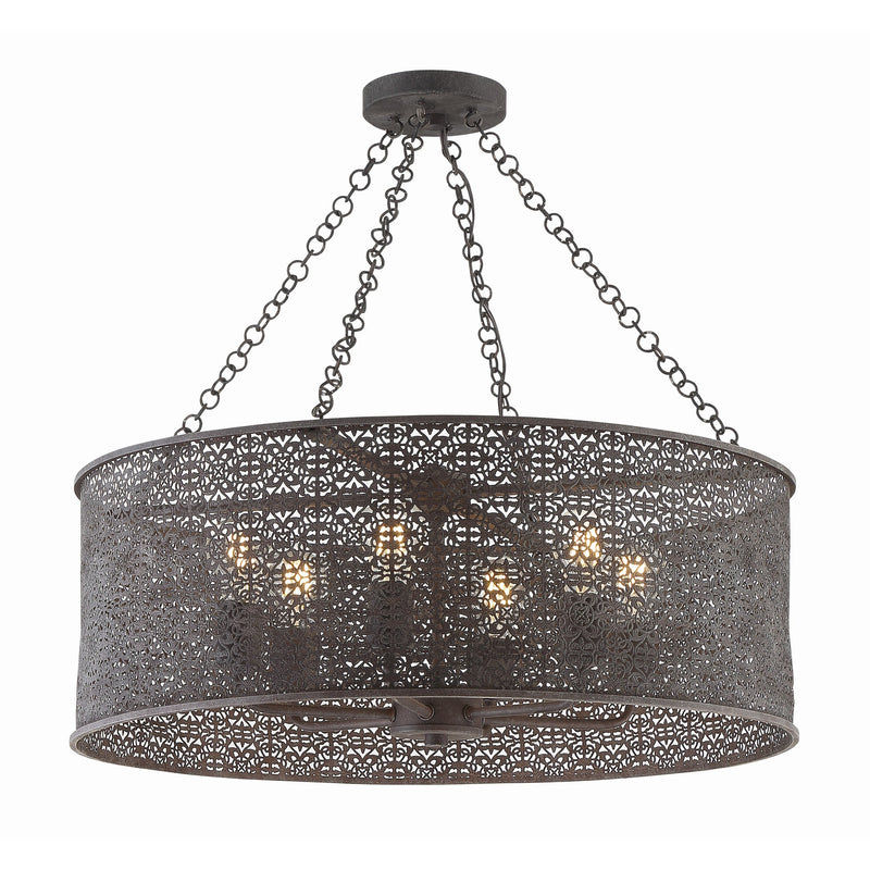 Jasmine Chandelier 25'' Forged Bronze