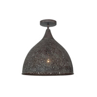 Jasmine Semi-Flush Mount 14'' Forged Bronze