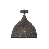 Jasmine Semi-Flush Mount 14'' Forged Bronze